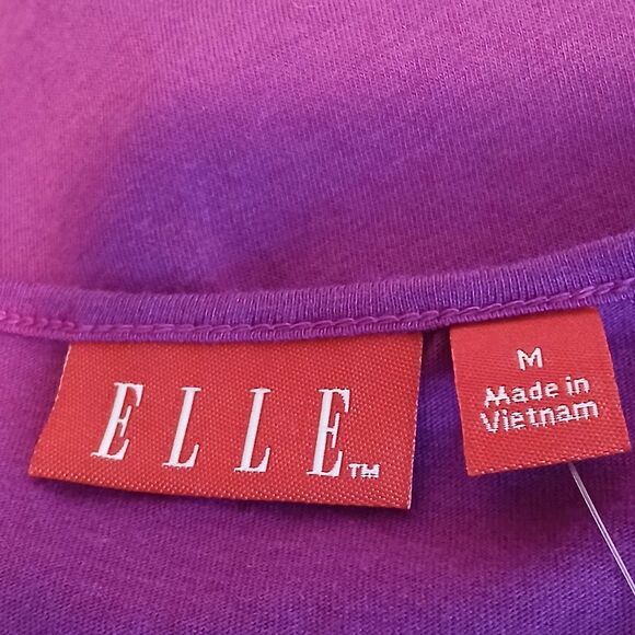 Elle Purple Bow Detail Round Neck Sleeveless Top Medium EL20027 New - Picture 9 of 9